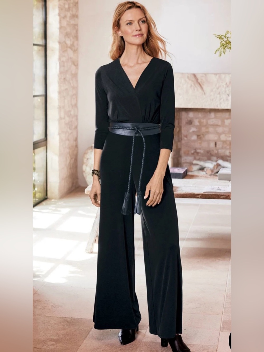 Soft Surroundings Classic V-neck Jumpsuit
